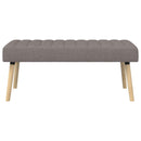 Kanalpuddet Bænk Gråbrun 110 x 40 x 46 cm Stof