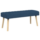 Kanalpuddet Bænk Blå 110 x 40 x 46 cm Stof