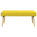 Kanalpuddet Bænk Lys Gul 110 x 40 x 46 cm Stof