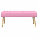 Kanalpuddet Bænk Lyserød 110 x 40 x 46 cm Stof