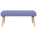 Kanalpuddet Bænk Jeans blå 110 x 40 x 46 cm Stof