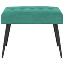 Bænk med knap tufting Turkis 60 x 40 x 45 cm Velour