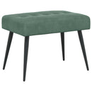 Bænk med knap tufting Havgrøn 60 x 40 x 45 cm Velour