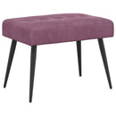 Bænk med knap tufting Lilla 60 x 40 x 45 cm Velour