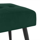 Bænk med knap tufting Mørkegrøn 80 x 40 x 46 cm Velour