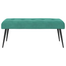 Bænk med knap tufting Turkis 110 x 40 x 46 cm Velour