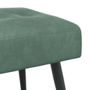 Bænk med knap tufting Havgrøn 110 x 40 x 46 cm Velour