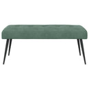 Bænk med knap tufting Havgrøn 110 x 40 x 46 cm Velour