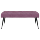 Bænk med knap tufting Lilla 110 x 40 x 46 cm Velour