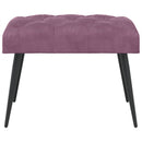 Bænk med knap tufting Lilla 60 x 40 x 45 cm Fløjl