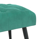 Bænk med knap tufting Turkis 80 x 40 x 46 cm Fløjl