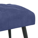 Bænk med knap tufting Politi blå 80 x 40 x 46 cm Fløjl