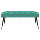 Bænk med knap tufting Turkis 110 x 40 x 46 cm Fløjl
