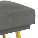 Dobbeltlagret bænk Mørkegrå 120 x 45 x 46 cm Velour