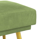 Dobbeltlagret bænk Lys grøn 120 x 45 x 46 cm Velour
