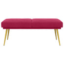 Dobbeltlagret bænk Vinrød 120 x 45 x 46 cm Velour