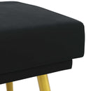 Dobbeltlagret bænk Sort 120 x 45 x 46 cm Velour