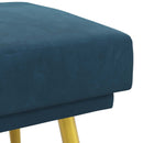 Dobbeltlagret bænk Blå 120 x 45 x 46 cm Velour