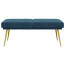 Dobbeltlagret bænk Blå 120 x 45 x 46 cm Velour