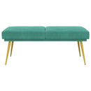 Dobbeltlagret bænk Turkis 120 x 45 x 46 cm Velour