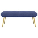 Dobbeltlagret bænk Politi blå 120 x 45 x 46 cm Velour