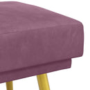 Dobbeltlagret bænk Lilla 120 x 45 x 46 cm Velour