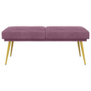 Dobbeltlagret bænk Lilla 120 x 45 x 46 cm Velour