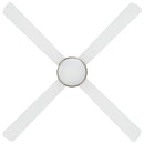 Loftfan med lys og fjernbetjening Ø 130 cm Hvid