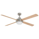 Loftfan med lys og fjernbetjening Ø 130 cm Sonoma-eg