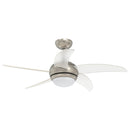 Loftfan med lys og fjernbetjening Ø 110 cm Transparent