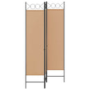 3-panel rumdeler Beige 120 x 180 cm Stof
