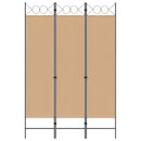3-panel rumdeler Beige 120 x 180 cm Stof