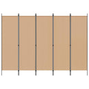 5-panel rumdeler Beige 250 x 180 cm Stof