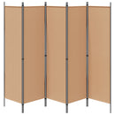 5-panel rumdeler Beige 250 x 180 cm Stof
