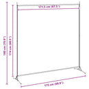 Enkelt Panel Rumbeskyder Beige 175 x 180 cm Stof