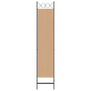 3-panel rumdeler Beige 120 x 200 cm Stof