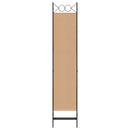 5-panel rumdeler Beige 200 x 200 cm Stof