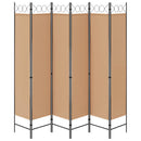 6-Paneler Rumdeler Beige 240 x 200 cm Stof