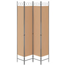 4-panel rumdeler Beige 160 x 220 cm Stof