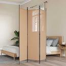 3-panel rumdeler Beige 150 x 200 cm Stof