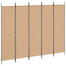 5-panel rumdeler Beige 250 x 200 cm Stof