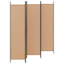 5-panel rumdeler Beige 250 x 200 cm Stof