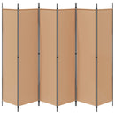 6-Paneler Rumdeler Beige 300 x 200 cm Stof