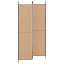 3-panel rumdeler Beige 150 x 220 cm Stof