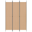 3-panel rumdeler Beige 150 x 220 cm Stof