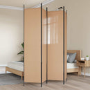 4-panel rumdeler Beige 200 x 220 cm Stof