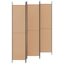 5-panel rumdeler Beige 250 x 220 cm Stof