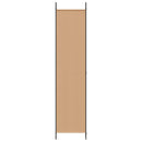 6-Paneler Rumdeler Beige 300 x 220 cm Stof