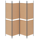 4-panelet rumdivider Beige 200 x 180 cm Stof