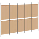 5-panel rumdeler Beige 250 x 180 cm Stof